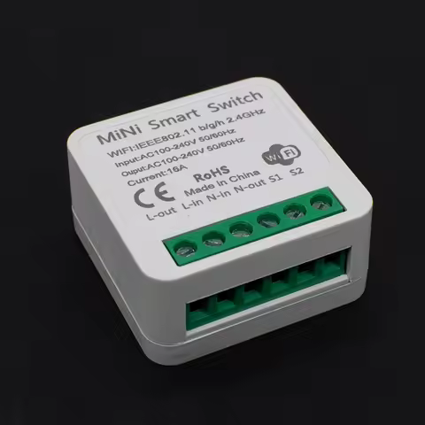 Tuya Mini 16A WiFi Smart Switch 2-Way Control via Smart Life App Compatible with Alexa Google Home S