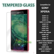 Tempered Glass SONY C3 SONY C4 SONY C5 SONY C5 ULTRA SONY E3 SONY E4 SONY M2 SONY M4 SONY M5 SONY T2