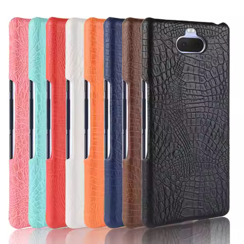 For Sony Xperia 10 Case Retro Luxury Crocodile Skin Cover For Sony Xperia 10 Xperia10 Plus I3113 I41