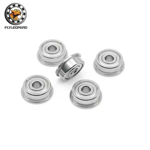 5PCS FR2-5ZZ Flange Bearings 1/8'' x 5/16'' x 9/64'' Inch Size Flanged Ball Bearings RIF-518ZZ