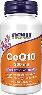 Now Foods CoQ10, 200mg, Veg Capsules, 60ct