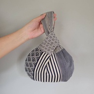 Reversible Japanese knot bag Canvas
