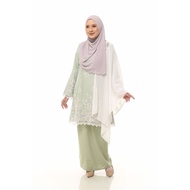 Kurung Riau Nilam Sari in Sage Green