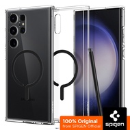 SPIGEN Case for Galaxy S23 Ultra [Ultra Hybrid Metal Ring (MagFit)] Magnet Integrated Shock Absorpti