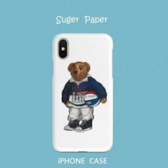 Vintage bear手機殼訂做 蘋果 iPhone Xs Max XR case 及 huawei 華為 p30 pro 手機殼