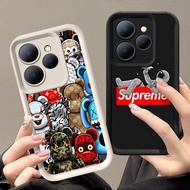 Q-88 SUP Black white Case for Xiaomi Redmi Note 13R 14 POCO C65 12 13 13C 5G
