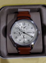FOSSIL Leather watch for men
