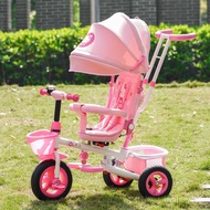 YQ12 HelloKittyChildren's Tricycle Foldable Baby Bicycle Hello Kitty Bicycle Children Korean