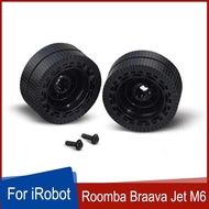 ล้ออะไหล่พร้อมยางใช้ได้กับ Irobot Roomba Braava Jet ชุด M6หุ่นยนต์ถูพื้น
