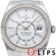 勞力士 Sky-Dweller Oyster 腕錶 336934，18K 白金/不鏽鋼男士腕錶，成色極佳，附原廠錶盒和保固卡 [全新]