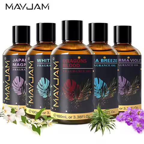 MAYJAM Aromatherapy Essential Oil Coconut & Vanilla White Musk Bubble Gum Sea Breeze Fragrance for R