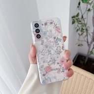 เคสโทรศัพท์มือถือแบบนิ่ม ใส ลายดอกไม้ สําหรับ Samsung Galaxy A14 A23 A34 A54 A22 A32 A13 4G 5G A05 A15 A25 A35 A55 S24 S23 S22