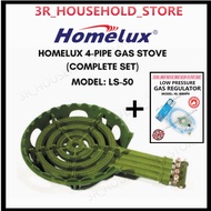 HOMELUX / 隆顺牌 C-50 LPG Cast Iron Burner C50/4 Pipe Gas Stove / Gas Cooker / Dapur H
