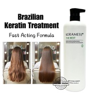 Keramess The Best Brazilian Keratin Smoothing Treatment 1000ml Salon Keratin Treatment 巴西拉直角蛋白护理修复受损头发治疗霜