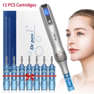 Dr. Pen Ultima M8S Professional Micro Skin Pen with 12 PCS  Derma pen Cartridges