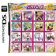 520 Games in 1 Video Game Cartridge for Original Nintendo NDS NDSL NDSI NDSiLL/XL 2DSLL/XL 2DS 3DS 3