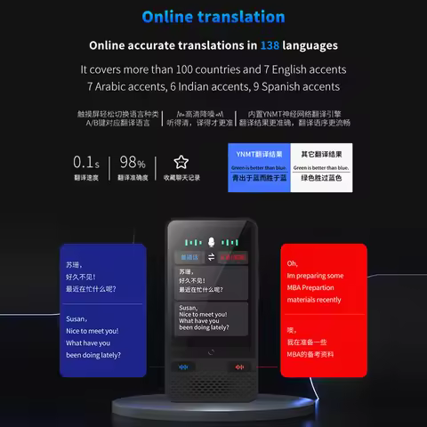 Language Translator Device with Online Offline Translation Instant Offline Language Translator Devic