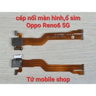 Screen connection cable, sim socket for Oppo Reno6 5G / Reno 6 5G