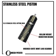 [Ready Stock] Stainless Steel Metal Piston Plunger Gel Blaster 13.5 teeth Blowback KV kriss vector SLR ARP9 AK LDT JM