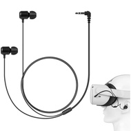 Geekria VR In-Ear Headphones Compatible with Meta Quest 3/Quest 2/Pico Neo 3/HTC Vive Short Earbuds