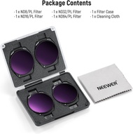 NEEWER FL-A87 ชุดฟิลเตอร์ ND/PL 4 ชิ้น ND8/PL ND16/PL ND32/PL ND64/PL เข้ากันได้กับ DJI Air 3S