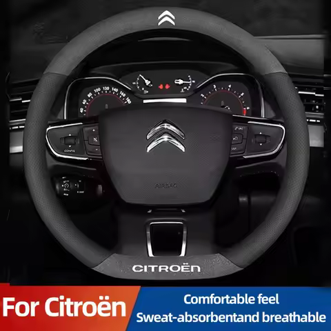 Steering Wheel Cover For Citroen C1 C2 C3 C4 C5 C6 VTS DS3 Xsara C-Crosser Berlingo Jumpy Breathable