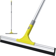 60'' Professional Floor Squeegee Scrubber with Telescopic Pole, Long Handle Squeegee for Floor with 