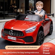 Kids 4-Wheel Electric Ride-On Car Remote Control Boys Girls Baby Rechargeable Swing Ride Car Toy