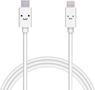 Elecom MPA-FCLY10WF Type-C to Lightning Cable (USB PD Compatible) Lightning iPhone Charging Cable, S