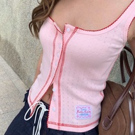 Cutie.Colors Ronnie Tank Top เสื้อกล้ามผ้าฉลุ