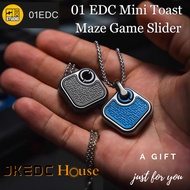 01 EDC Mini Toast Mechanical MAZE GAME Hand Push Slider | 01 EDC Mini Toast Haptic Hand Fidget Slide