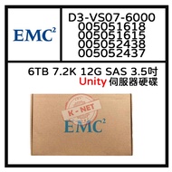 Box Boxed EMC 6TB 7.2K To SAS 3.5 Inch D3-VS07-6000 005051618 Unity Server