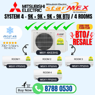 Mitsubishi Starmex R32 System 4 Aircon (5 Ticks)