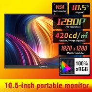 TEMU Anmite 10.5-inch Portable Monitor 1280p Hdr 16:10 Low Blue Light For Ps4/ 5 Switch Cell Loptop 