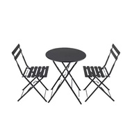 MOOVE ชุดโต๊ะ+เก้าอี้ 2 ตัว ANH-5150 เหล็กสีดำ