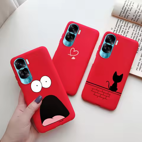 For Honor 90 Lite Honor90 Pro 5G Case Silicone Soft Cute Cat Cartoon Bumper Funda Coque For Honor 90