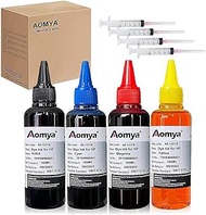 400 ml Ink Refill Set, 4 x 100 ml, Compatible with HP 901XL 301XL 302XL 303XL 304XL 305XL 307XL 301 