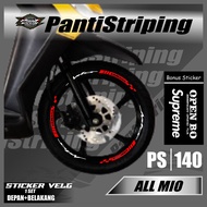 Rim Stickers - Rim Cutting Stickers for MIO Motorcycle Rims