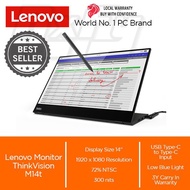 Lenovo ThinkVision M14t m14 14-inch FHD IPS with Multi-touch Portable Monitor Display Screen Type C 