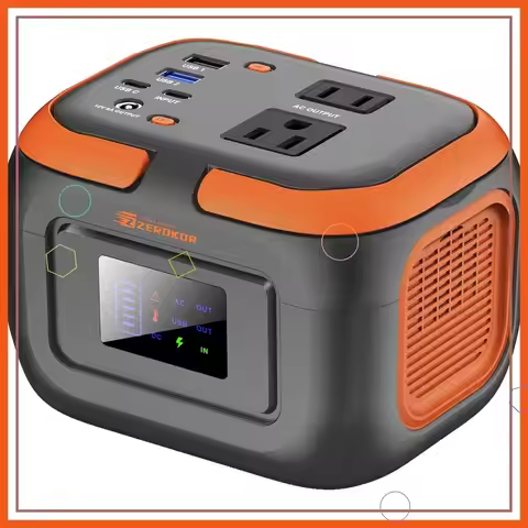 Portable Power Station 120W with AC Outlet, 97.6Wh Battery for Camping Home Backup