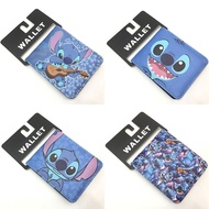 MGHB Anime Blue Long Ears Stitch PU Leather Coin Purse Stitch Short Wallet Wallet Birthday Gift
