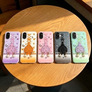 Princess Dress Pendant Printed Jelly 2-in-1 Phone Case For SAMSUNG F05 F07 F14 F17 4G 5G Candy Shock