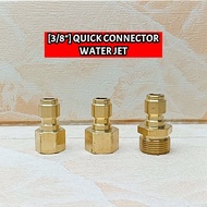 PENYAMBUNG TEMBAGA WATER JET | QUICK CONNECTOR {3/8" Male} to (14/18/22mm Female&Male) SPRAY GUN PRE
