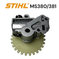 STIHL 380 381 MS381 MS380 อะไหล่เลื่อยโซ่ ปั๊มน้ำมันเครื่อง / ปั้มน้ำมันโซ่ / ปั้มน้ำดำ เลื่อยโซ่สติล รุ่นกลาง M