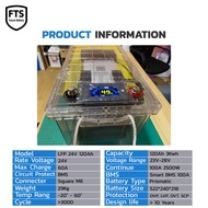 24v 120Ah กล่องใส LFP แบตลิเธียม Battery 24v 120Ah 3Kwh
