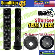 ESPADA Silencer Exhaust Racing LC135 135LC Y15 Y15ZR E4 E5 E6 E7 Ysuku Silencer With Stopper Ekzos