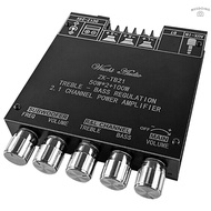 ღ2.1 Channel BT Audio Amplifier Module AUX BT5.0 Audio Input Subwoofer   Left and Right Channel Output Sound Power Amplifier Board