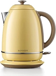 Buydeem K640E Cordless Kettle, Mellow Yellow