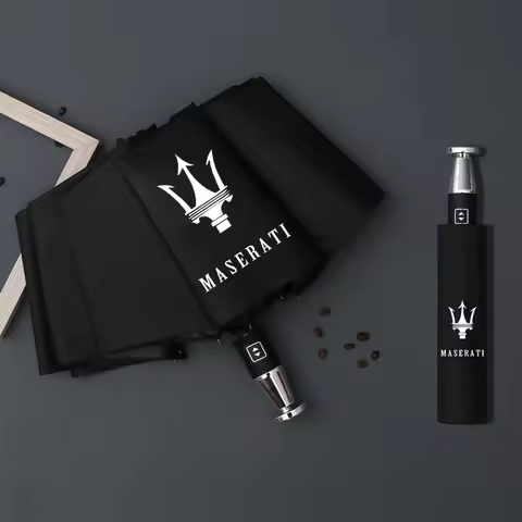 Car Automatic Folding Windproof Sunshade Umbrella For Maserati MC20 Spyder Grecale Coupe Ghibli Leva