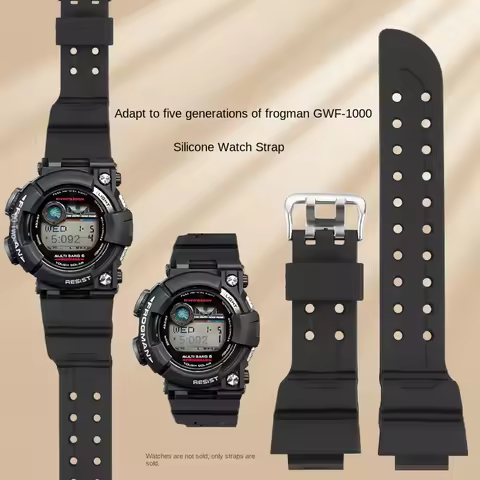 For Casio G-SHOCK Fifth Generation Frogman 3184 GWF-1000-1JF GF-1000 Special Resin Silicone Watch St